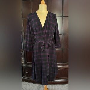 Torrid Plaid Purple Skater Dress